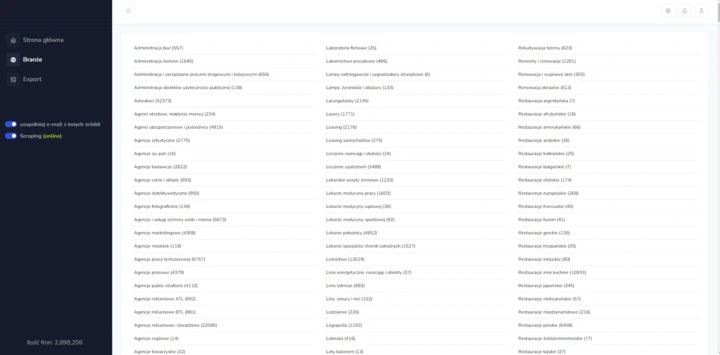 Bazy firmowe polskie i zagraniczne