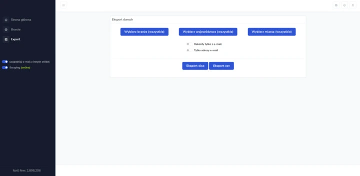 Bazy firmowe polskie i zagraniczne