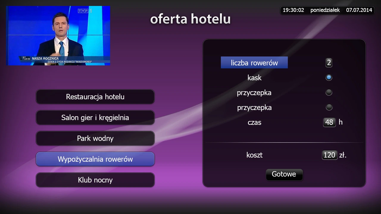 System IPTV dla hoteli i pensjonatów